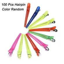 100 для фотостудии, Парикмахерская заколка, зажимы для слов, зажим для утконоса, парикмахерские зажимы для позиционирования, заколки для волос для женщин