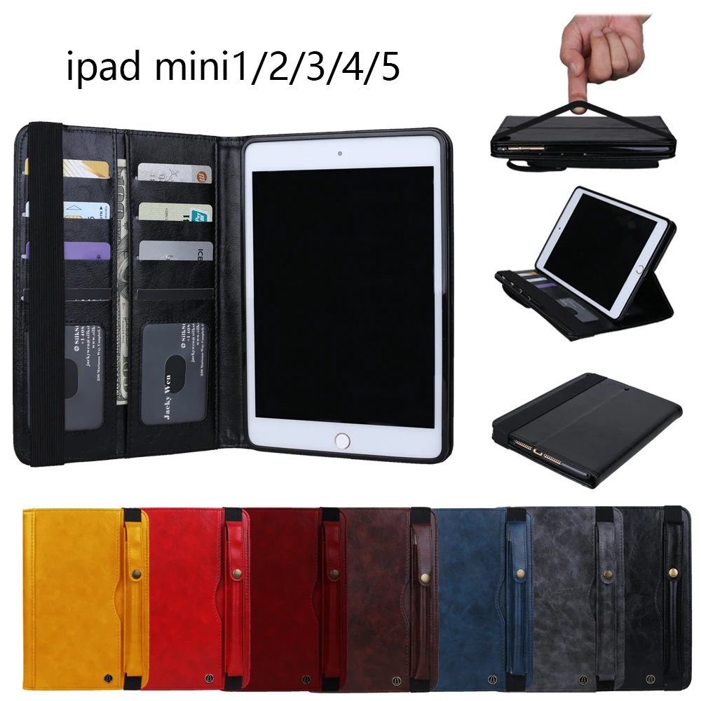 Откидная подставка кожаный магнитный умный футляр для сна чехол Apple iPad Mini 5 4 3 2 1 7 9