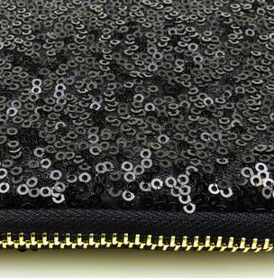 Женская двусторонняя блестящая косметичка с блестками, модная сумочка, популярная женская сумка, вечерняя сумочка-клатч - Цвет: Black