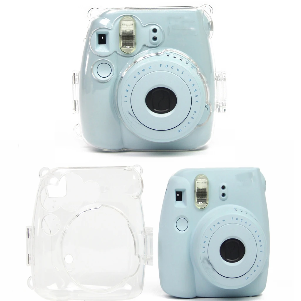 Clear Hard Case Protector Cover Camera Bag Protective for Fujifilm Instax Mini 8/9 Mini Camera 8/Mini8+/9 Instant Film Cameras