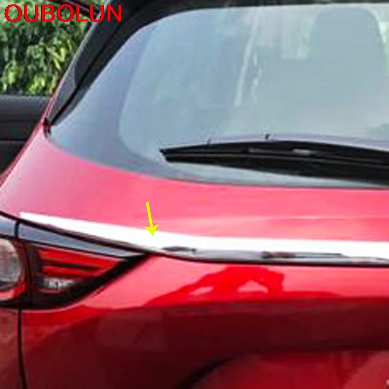 OUBOLUN 2 шт. автомобильные аксессуары для Mazda CX-5 CX5 2017 2018 ABS Хромированная Задняя
