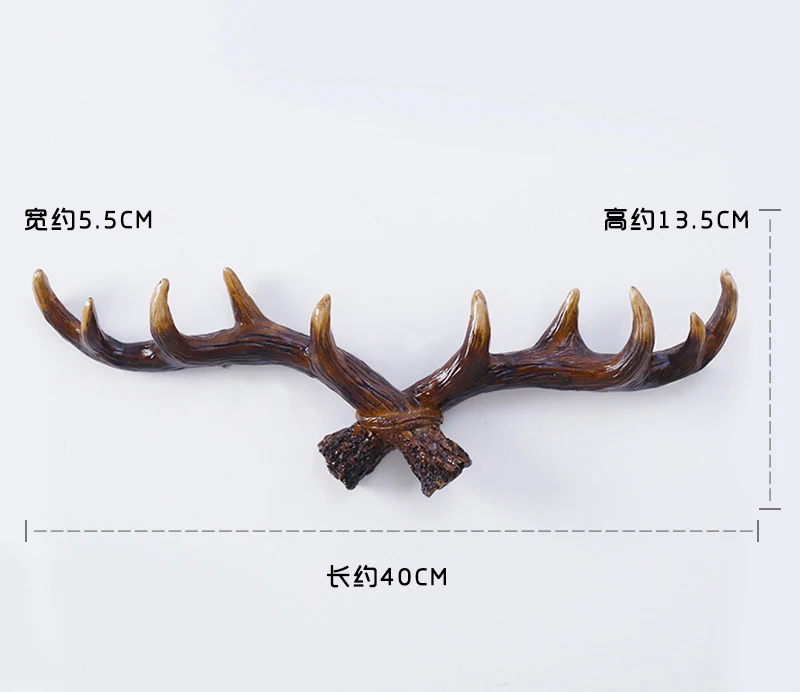 Скандинавский стиль Олень из полимера рога настенный подвесной декоративный гудок Олень Рог крючок для комнаты настенный Декор Северный, скандинавский украшения комнаты