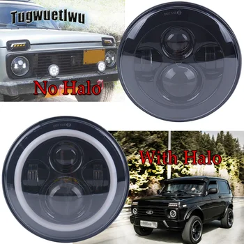 

car 4x4 levels for lada urban niva 7inch LED Projector Headlight drl turn light 7" led headlight for jeep wrangler jk tj lj cj