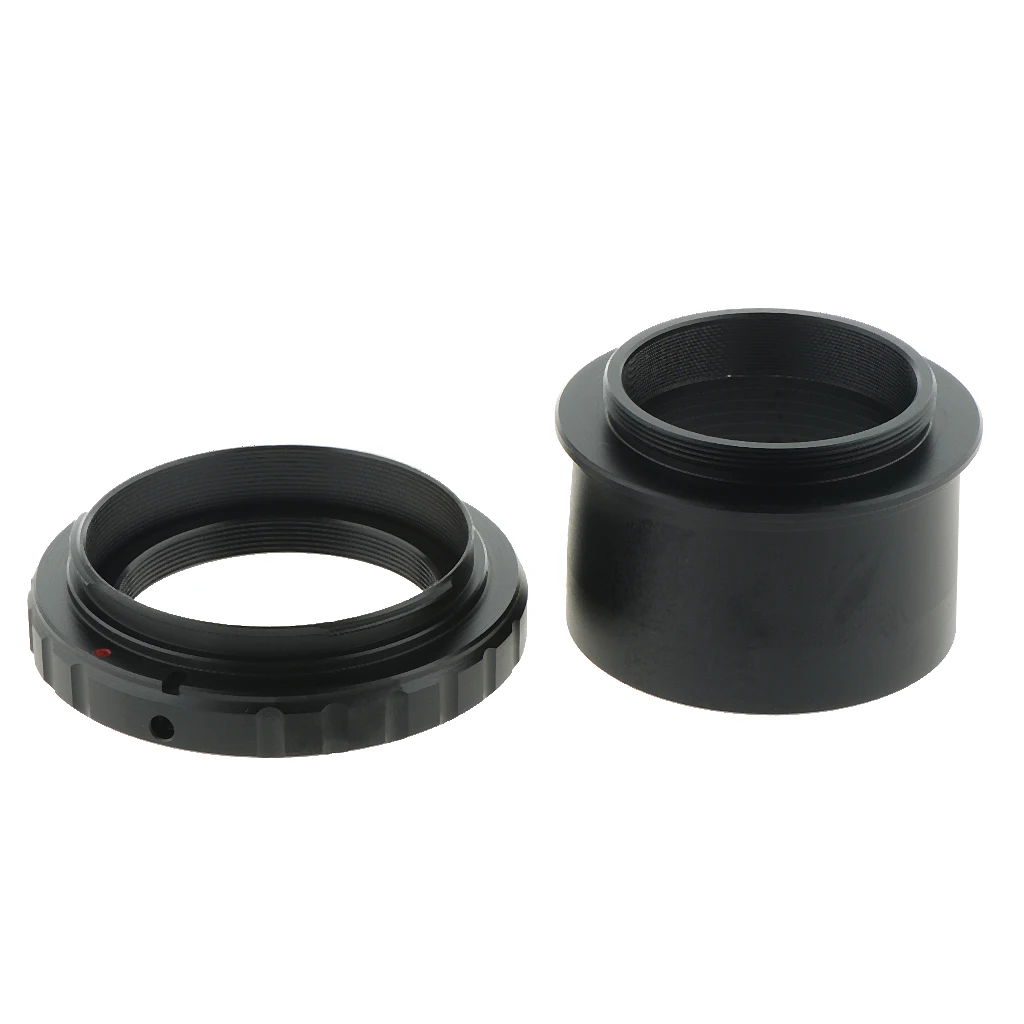 T Ring For Canon SLR Camera Lens + 2inch To T2 M42*0.75 Thread Telescope Mount Adapter - Black