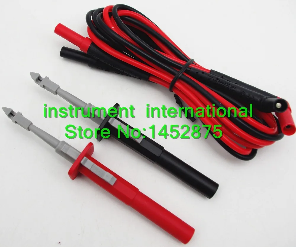 insulation piercing alligator Probes clip + fluke TL224 test leads red