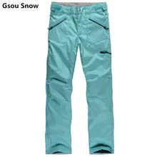 Gsou snow brand ropa de esquí snowboard pantalones pantalones para la nieve de las mujeres impermeables pantalones de snowboard pantalones esqui nieve femenina