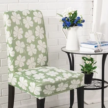 SunnyRain 4/6 Piezas Conjunto Impresa Cubre Silla de Comedor Cubierta de La Silla Cubierta de La Silla Elástica housse de fundas de silla sillas párr