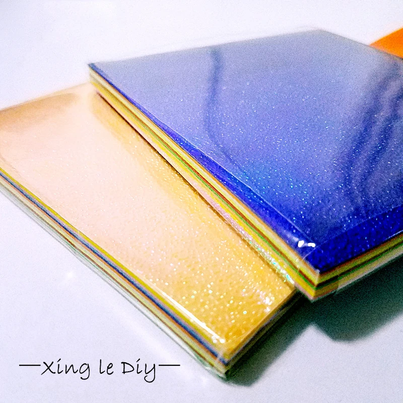 

New 50pcs 98mm*98mm Origami Rose Handmade paper Pearl Pure color shining papel Mix 10 color scrapbook romantic for lovers gift