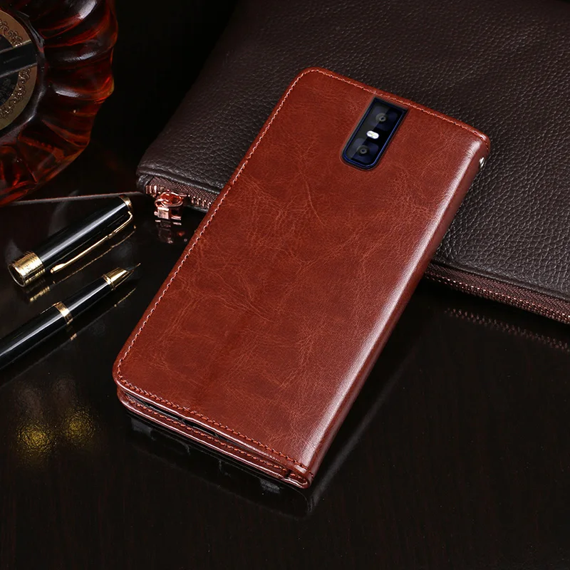 

iTien Retro Flip Book Stand Leather Protect Cover Case For Oukitel K3 K5 K6 K7 TPU Silicone Shell Wallet Etui Skin