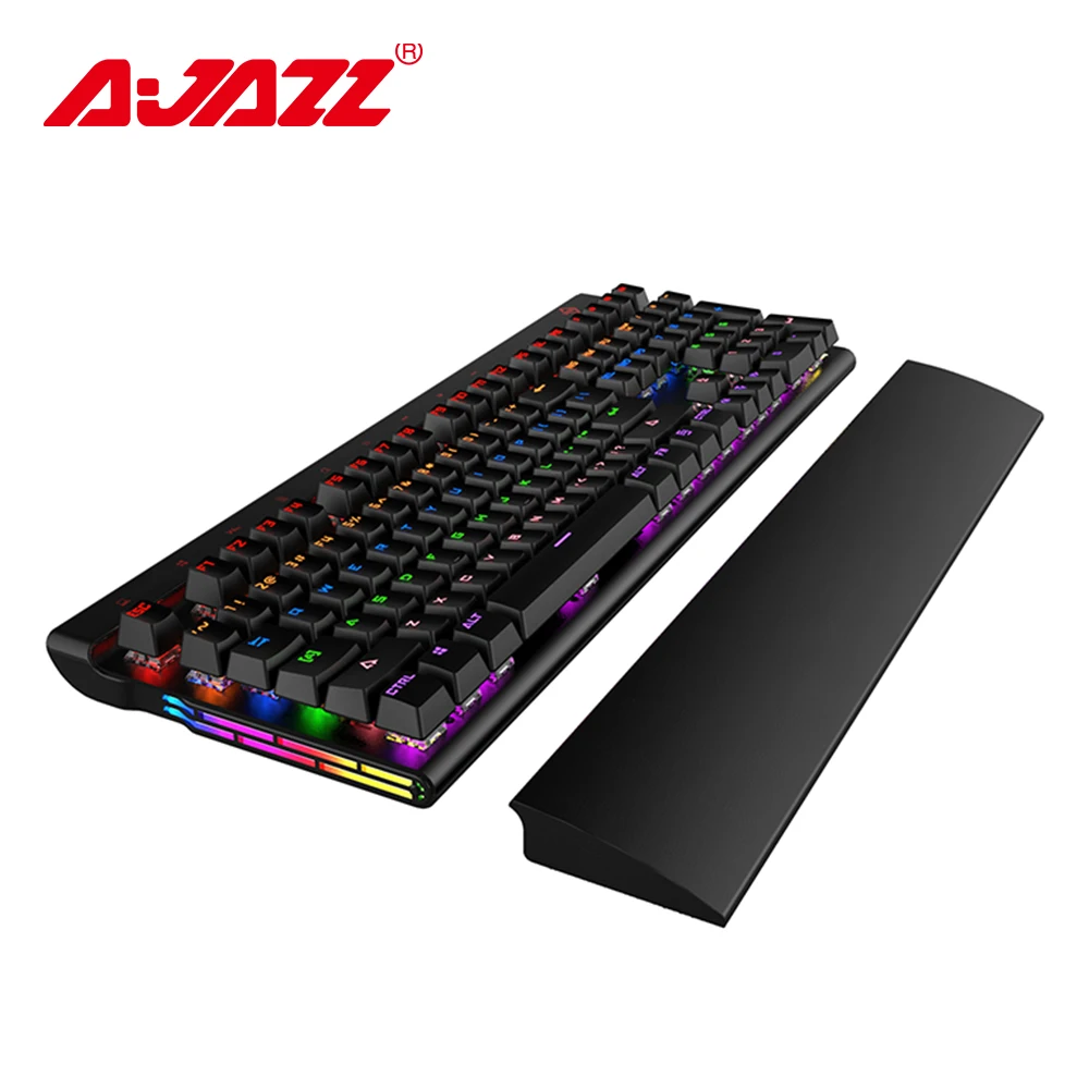 

Ajazz AK500 Wired Mechanical Gaming Keyboard 108 Keys Backlit Notebook Desktop Keyboard Large Palm Rest Multimedia Touch Panel