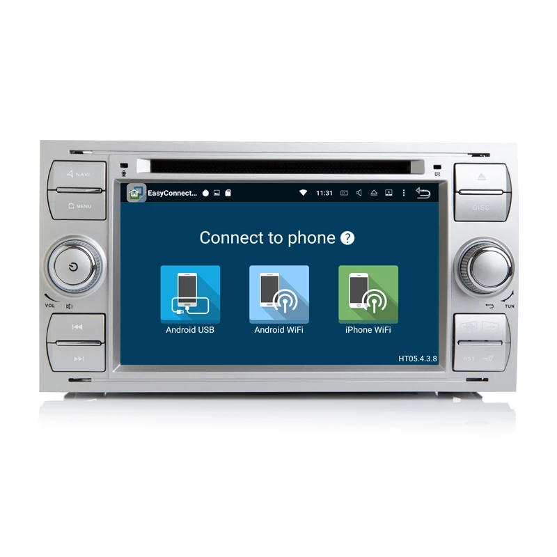 Clearance HIFIF 2 din Android 8.0 Car DVD GPS for Ford Focus S-max Transit Fiesta Galaxy Fusion Connect Headunit with 3G/WIFI Radio OUT 5
