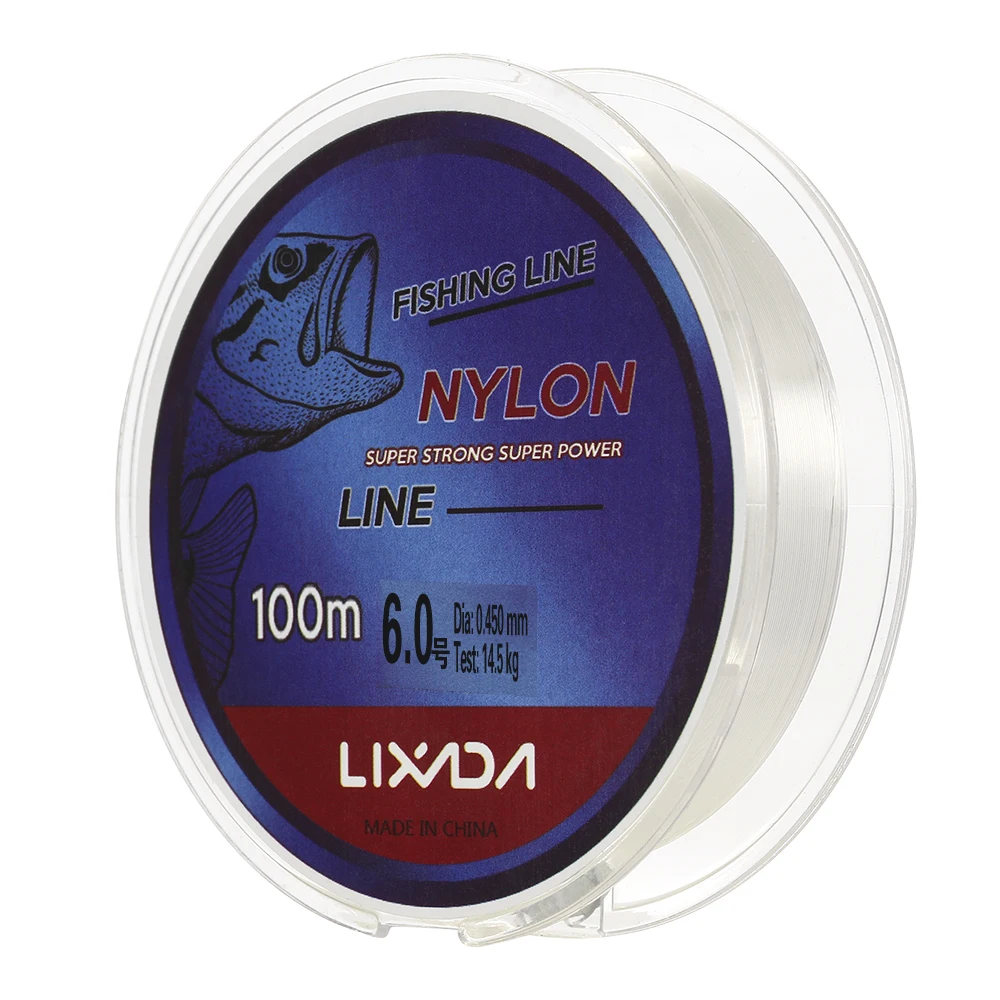 

Lixada 100m Fishing Line Thread Clear White Thin Fishing Line Smooth Casting for Freshwater and Saltwater Pesca