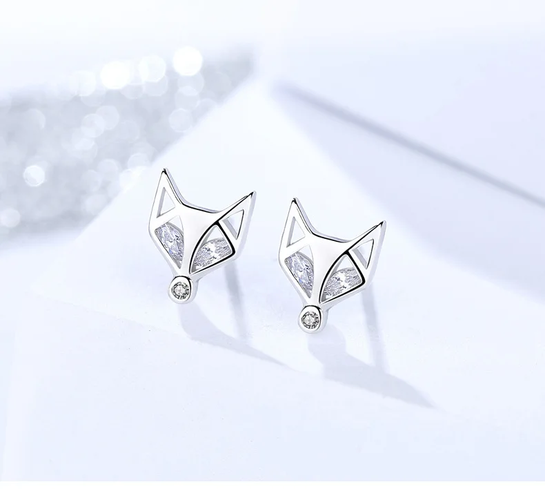 fox earrings silver 4