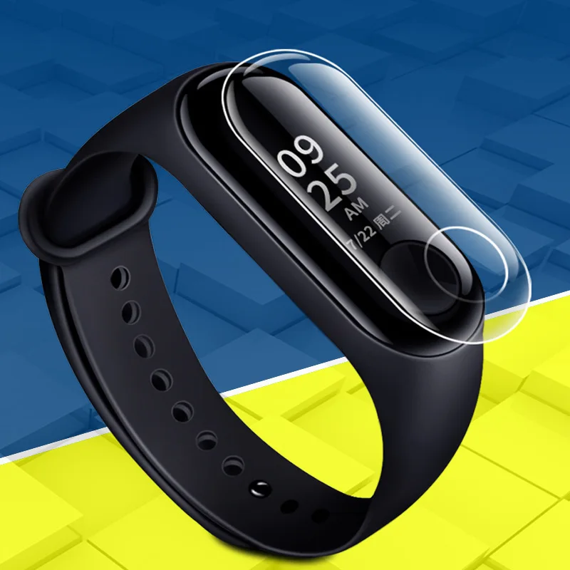 

5PCS For Xiaomi Mi Band 3 Screen Protector TPU Full Cover Bracelet Film Protective Watch Dustproof Scratch-resistant