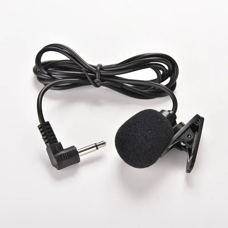 3.5mm Active Clip Microphone with Mini USB External Mic Audio Adaptor Cable for Go Pro Hero 3 3+ 4 Sports Camera PC Laptop