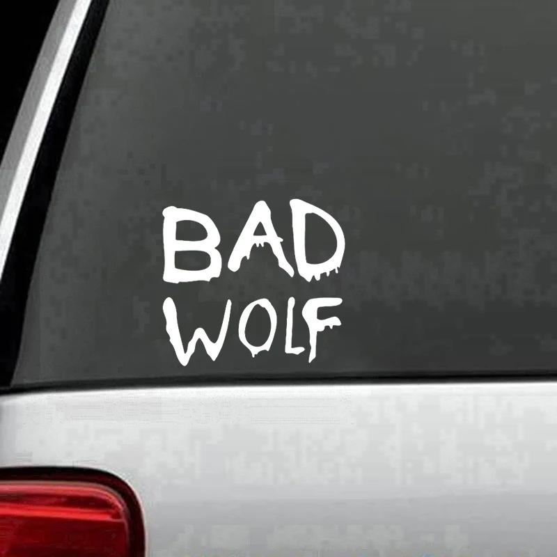 

Bad Wolf Cool Word Vinyl Car Styling Decal Stickers Car Truck Window Covers Car Accessories Motorcycle Helmet Car Styling