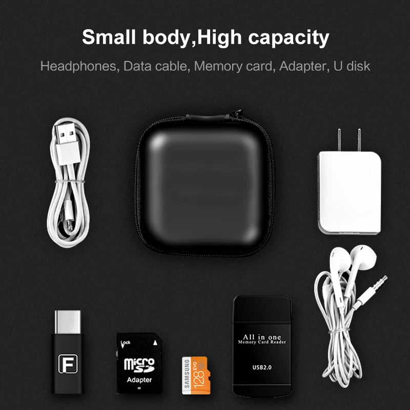 Портативный чехол DATA FROG для наушников сумка хранения SD TF карт USB Flash аксессуары
