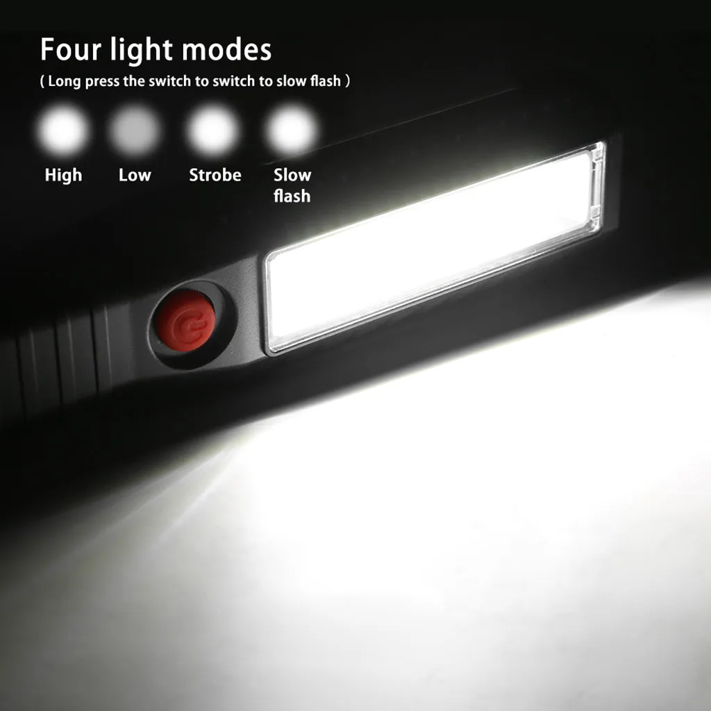 

Work Light Rechargeable USB COB LED Inspection Light Torch Magnetic Handheld Work Home Garage Car Emergency Light 30