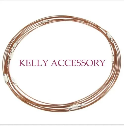 Ожерелье чокер из кофейной проволоки с застежкой 18 дюймов 50 шт.|jewellery name|necklace
