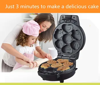 

Multi-function household mini cake machine donuts electric baking pan 2 in 1 can change baking pan