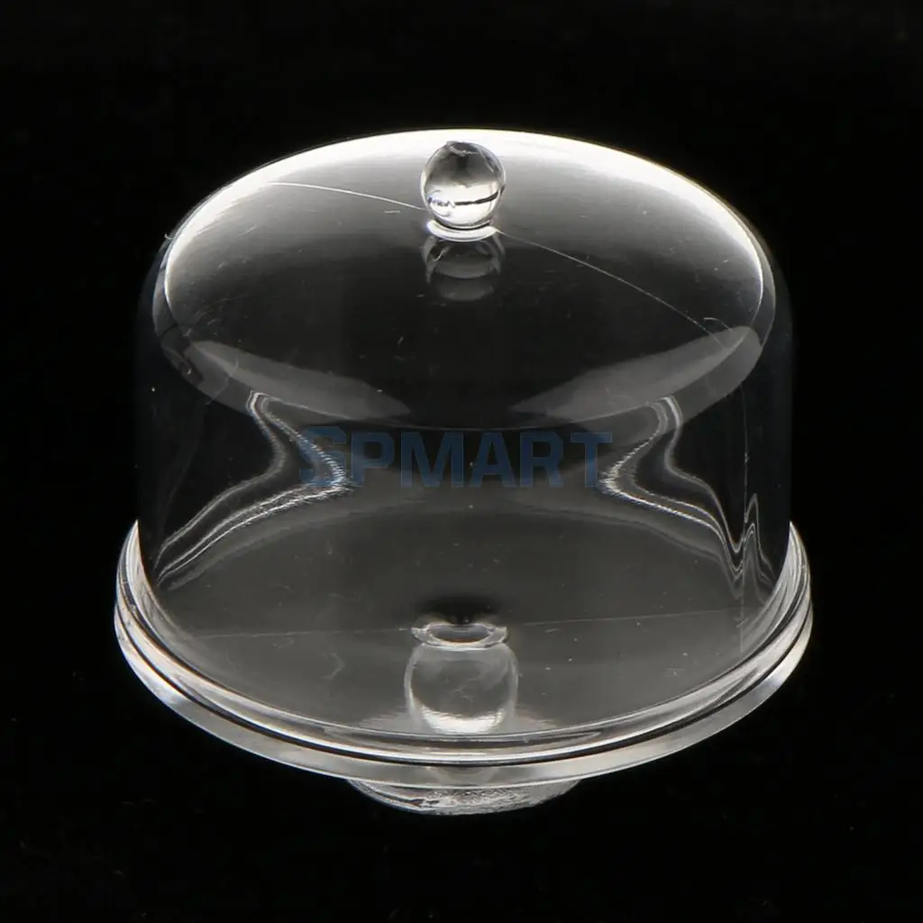 Dollhouse Miniature 1/12 Scale Clear Dessert Snack Can Pot with Lid for 12th Dolls House Accessories