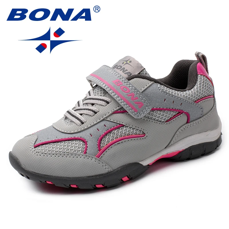 بونا جديد وصول أزياء نمط الأطفال حذاء كاجوال شبكة الفتيات الشقق الاصطناعية الفتيان المتسكعون مريحة ضوء شحن مجاني