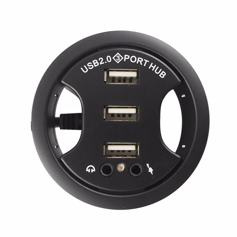 Esloth G4 Office Компьютерный стол круглое отверстие USB разветвитель USB usb-концентратор ноутбука/ПК/Mac расширения Интерфейс аудио Порты и разъёмы