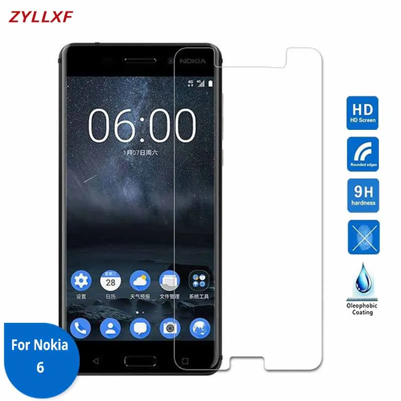

For Nokia 6 Tempered Glass Screen protector film 9H 2.5D Safety Film Explosion proof On Nokia6 TA-1000 TA-1003 TA-1025 TA-1039