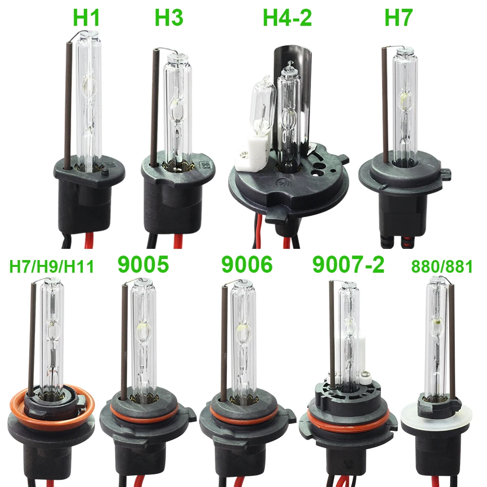 Buildreamen2 55W 12V HID ксеноновая лампа H1 H3 H7 H8 H9 H11 9005 HB3 9006 HB4 880 881 3000 K-12000 K для автомобилей головной светильник тумана светильник