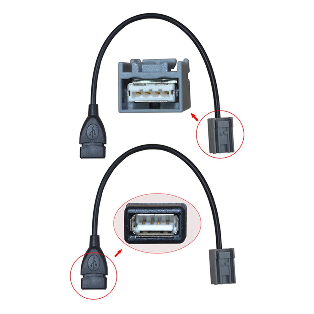 1 шт. 90 см USB гнездовой кабель AUX адаптер порт для 2008 года Honda/Civic/CR V/ Accord/Fit MP3 Дата