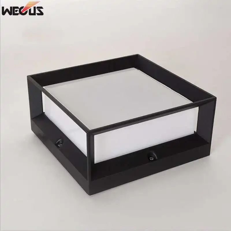 Aluminum wall lamp outdoor waterproof wall lamp, square outdoor courtyard hotel engineering lights