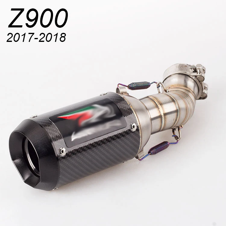 

Free Shipping Universal Motorcycle akrapovic Youshimura Exhaust System Muffler Silencer Pipe Slip On for kawasaki Z900 2017 2018