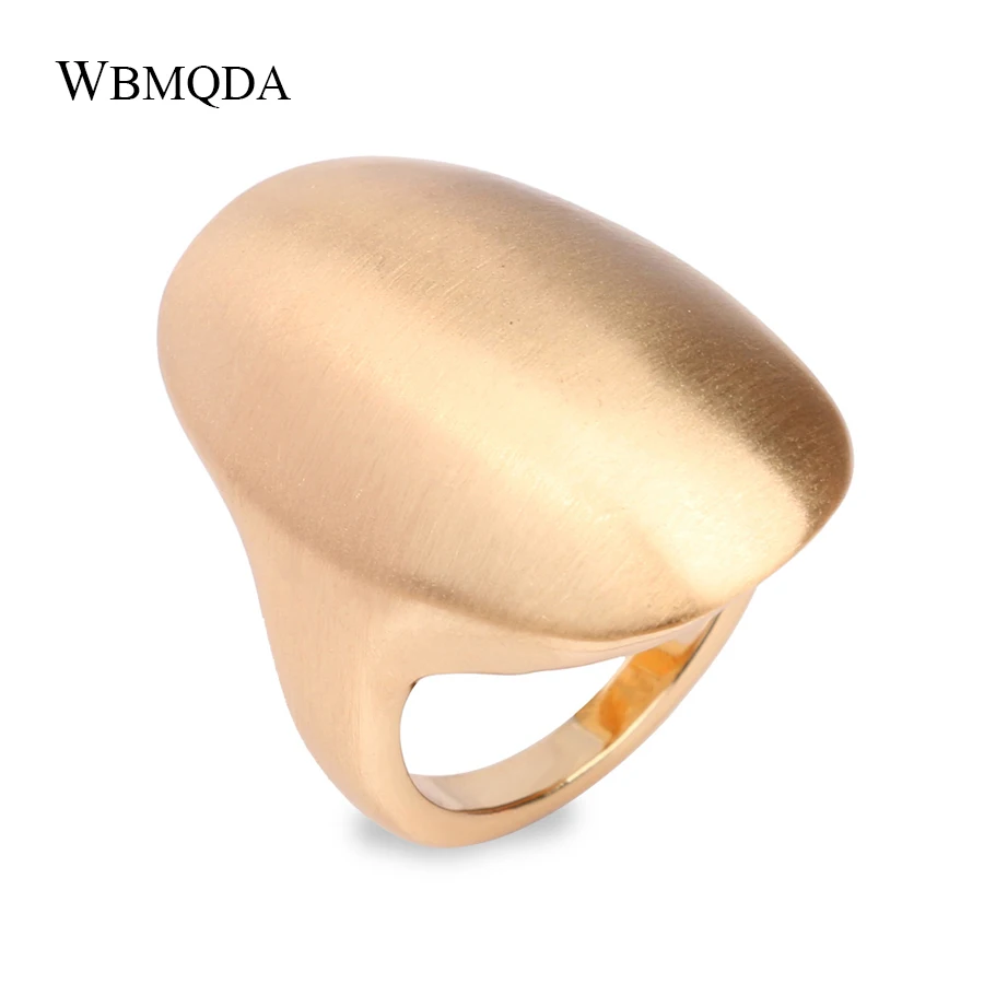 Горячее предложение, модное чистое Золотое кольцо, мужские аксессуары, полированное Большое Серебряное кольцо для женщин, винтажное минималистичное ювелирное изделие, подарок BFF