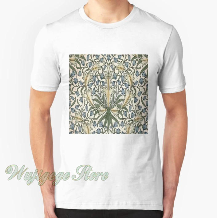 

WILLIAM MORRIS COLLECTION DETAIL 1013 Tshirt men Short sleeve women t-shirt Casual tops tee Cotton summer T-Shirts