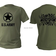 Модная крутая Мужская футболка, зеленая, оливковая, военная, США, армейский солдат, футболка, мужская, повседневная, хлопковая футболка, хип-хоп, футболки, топы, Harajuku