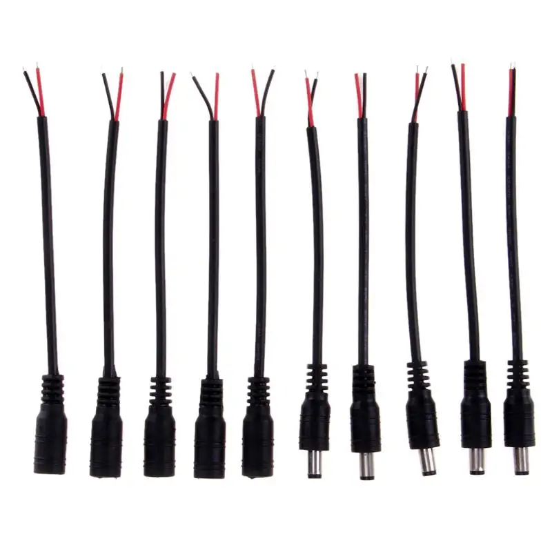 

5 Pz DC HA PORTATO Connettori con Serratura Fibbia 15 cm lunghezza del cavo 5.5x2.1mm DC