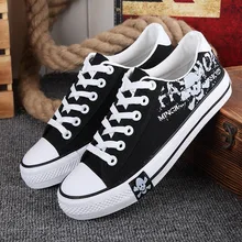 Free shipping spring and autumn new fashion canvas casual men shoes lace-up muffin bottom skull espadrilles zapatos hombre