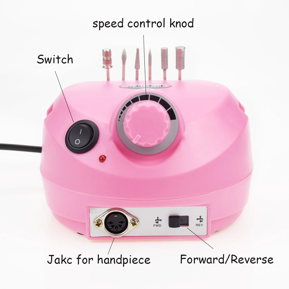  Electric Nail Drill Machine 35000 RPM Nail Cutter Bit Pedicure Manicure Machine Nail Drill Electric
