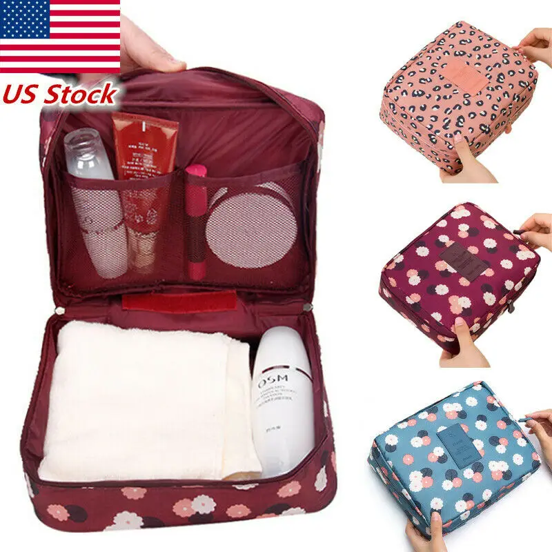 

Travel Cosmetic Makeup Bag Toiletry Case Hanging Pouch Wash Organizer Storage
