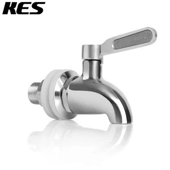

KES K1060 Replacement Spigot for Beverage Dispenser SUS304 Stainless Steel 5/8" or 16mm, Polished Finish