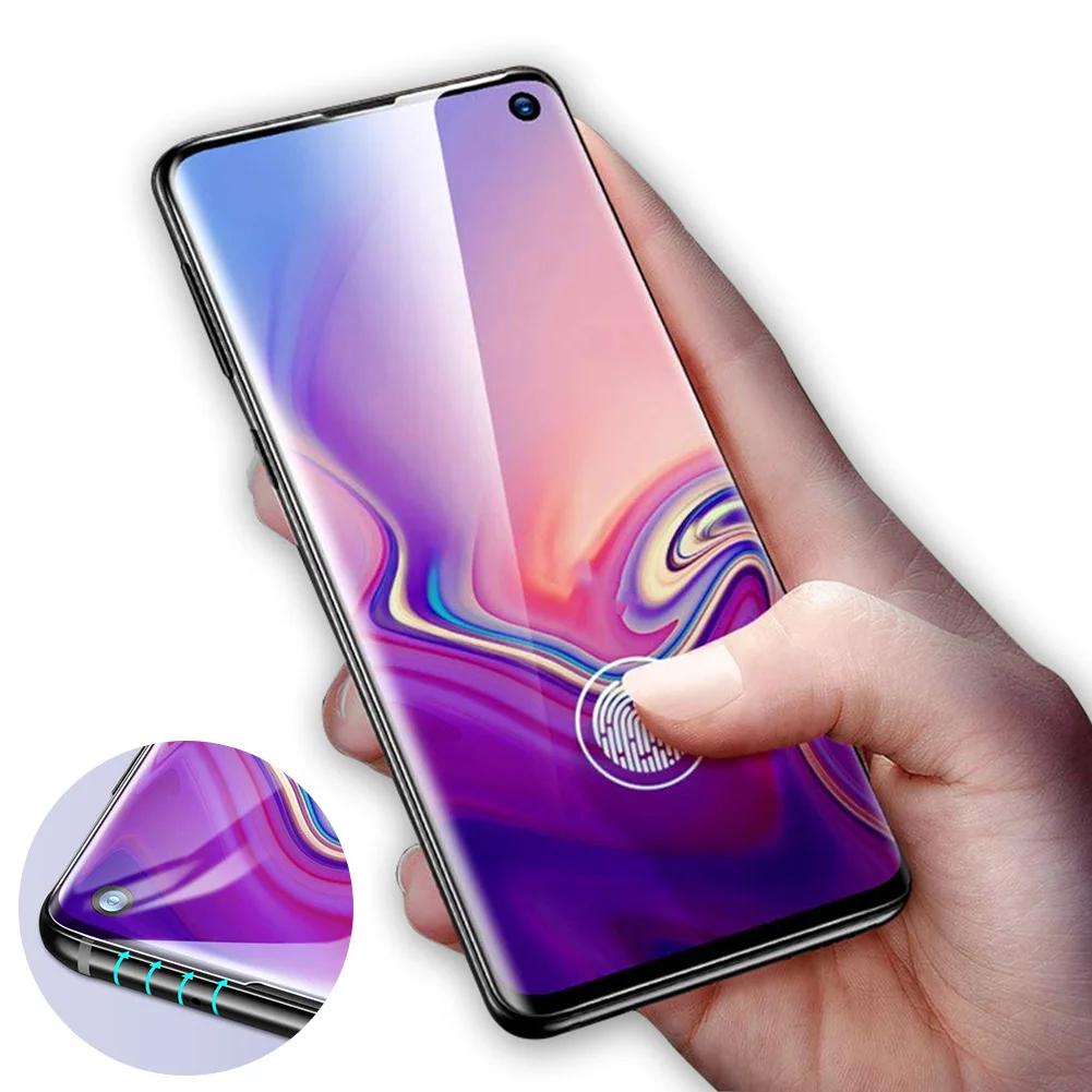 

9D Curved Soft Screen Protector for Samsung Galaxy S10+ S10e Nano Flexible PET 9H Scratchproof HD Protective Film for S10 Plus