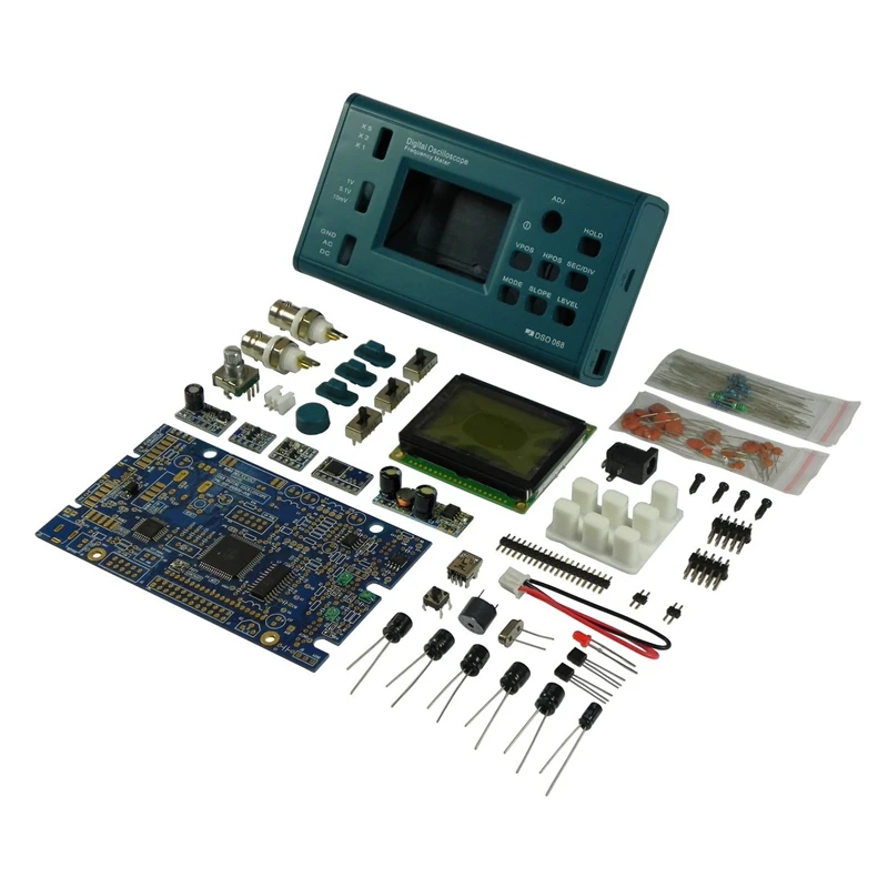 Dso068 20Msa/S 3 МГц осциллограф Lcd цифровой измеритель частоты для хранения