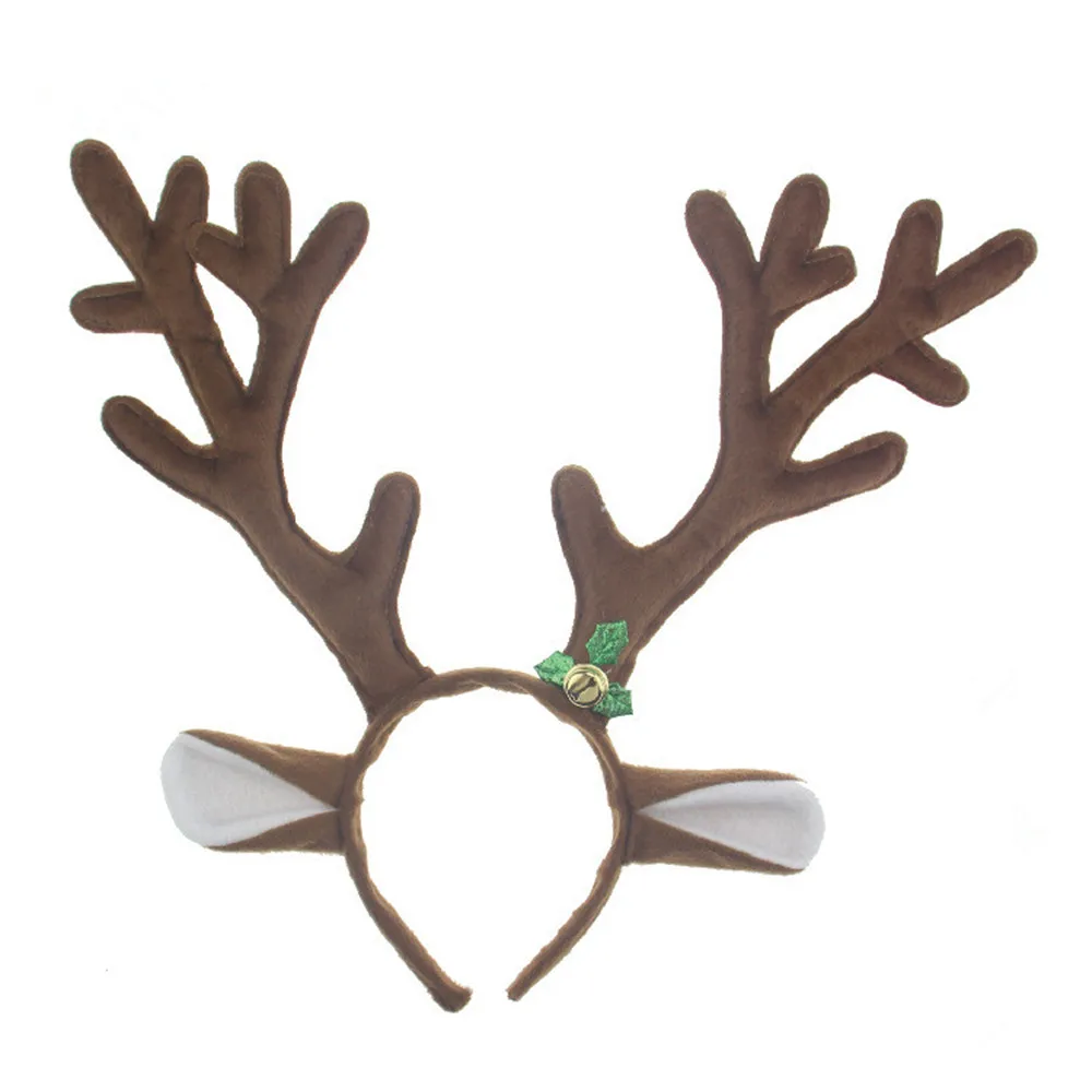 

Reindeer Headband Horns Cosplay Antlers Christmas Deer Ears Headband Christmas Hair Accessories For Adults Christmas