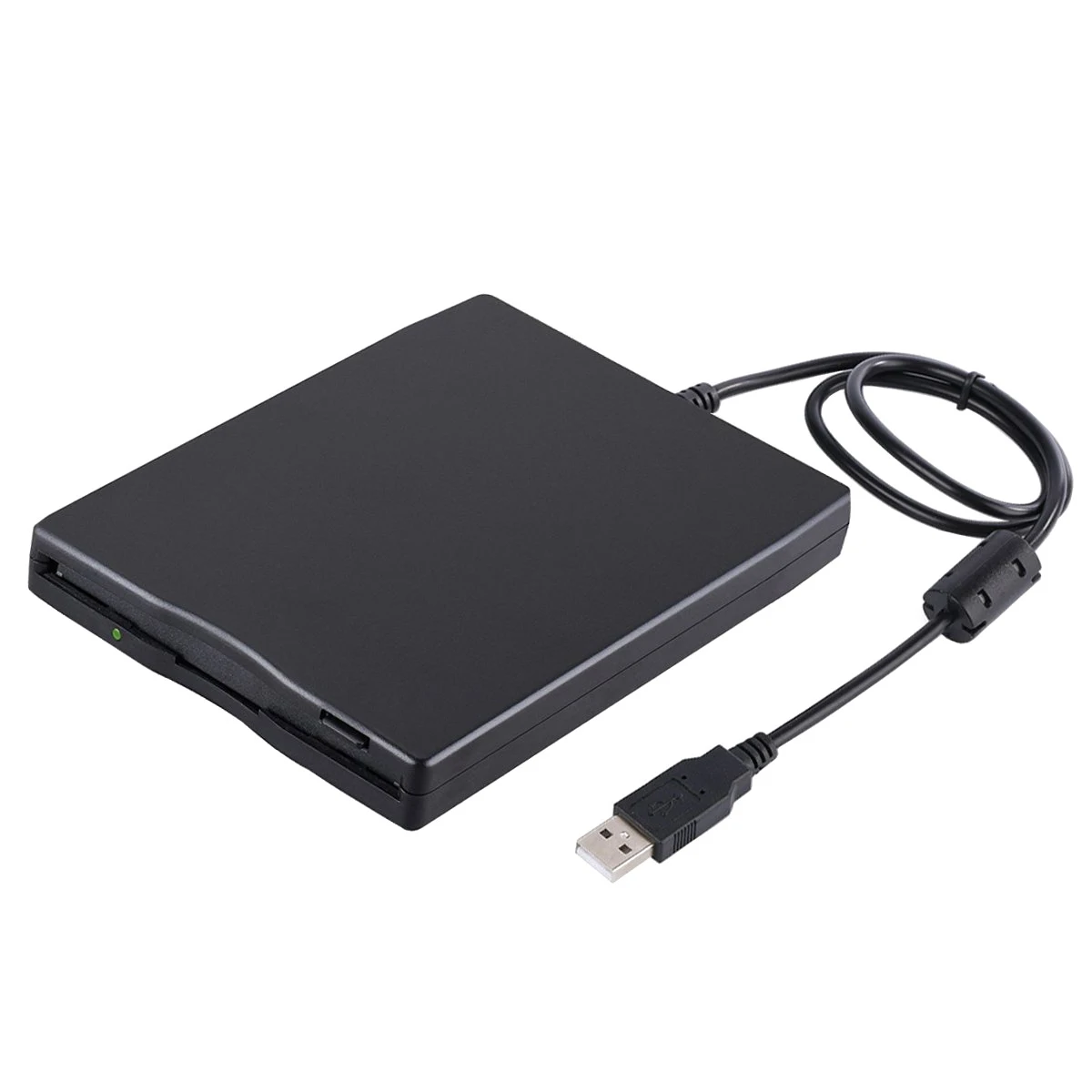 

USB Floppy Drive, 3.5 inch USB External Floppy Diskette Drive 1.44 MB FDD Portable USB Drive Plug and Play for Laptops Desktop