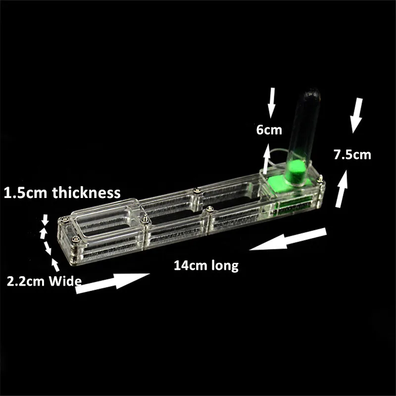 Муравьиный Дом Акриловый Муравьиное гнездо большой стартовый набор formicarium муравьиная ферма с водной башней увлажняющий - Цвет: Clear