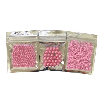 

10g Small 2mm Pink Beads Edible Pearl Sugar Ball Fondant Diy Cake Baking Silicone Chocolate Decoration Sugar Candy Diy Diy