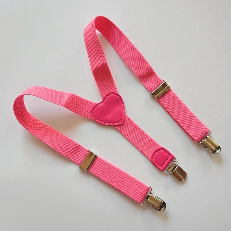 Children Girls Suspenders GIRLS KIDS Hot Pink Suspenders Fashion Cute