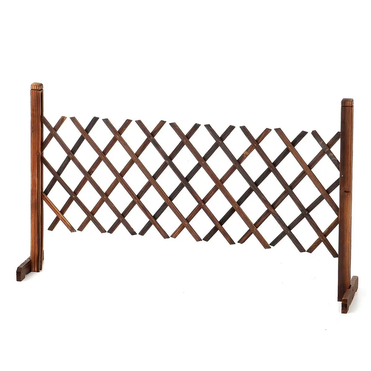 

70cm Expanding Wood Garden Fence Decorative Fence for Home Yard for Pet Dog Barrier Safety Gate Multifunctional