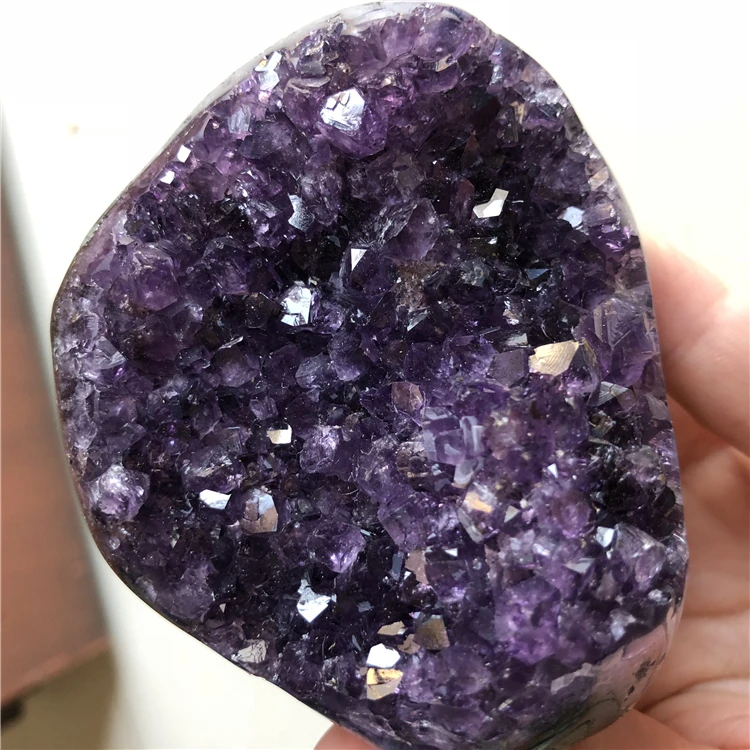 

1 piece big size amethyst crystal cluster amethyst geode from uruguary specimen amethyst geode heart