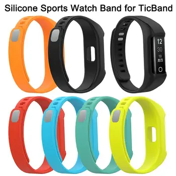 

Comfortable Silicone Sports Watch Band Wrist Strap for TicWatch TicBand Smart Bracelet Fitness Heart Rate Tracker Watch Strap